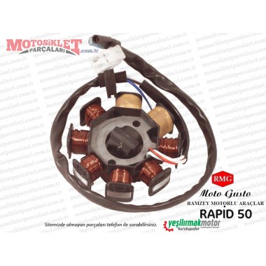 RMG Moto Gusto Rapid 50 Stator, Sargı