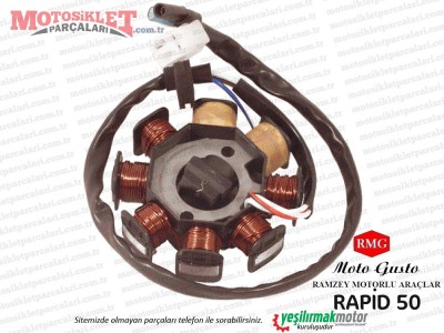 RMG Moto Gusto Rapid 50 Stator, Sargı