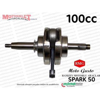 RMG Moto Gusto Spark 50 Krank Komple (100cc)