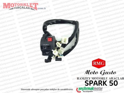 RMG Moto Gusto Spark 50 Kumanda Paneli Sol