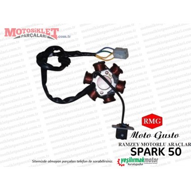 RMG Moto Gusto Spark 50 Stator, Sargı