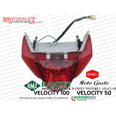 Ramzey, RMG Moto Gusto Velocity Stop Komple( = SİNYAL CAMLARI SARI RENK =)