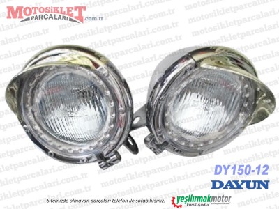 Dayun DY150-12 Chopper Küçük Far Takımı (Sis Farı)