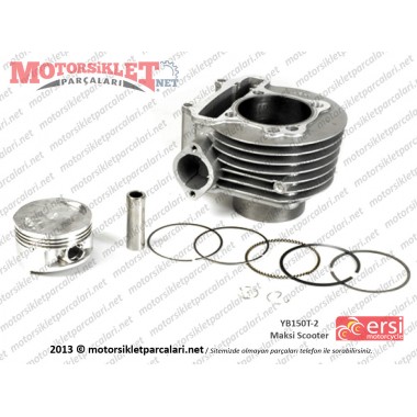 Ersi Motor Maxi Scooter YB150 T-2 Silindir Piston ve Sekman Seti