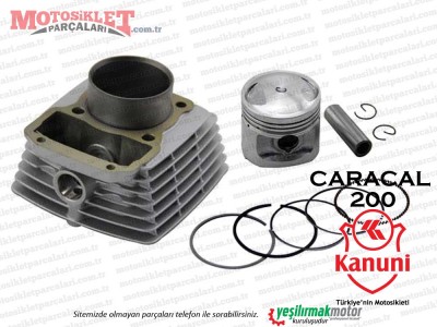 Kanuni Caracal 200 Silindir Piston Segman Seti GİRİ RENK