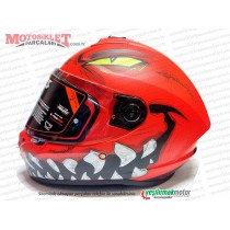 Axxis Forza Kırmızı Kask (KOYU VİZÖR HEDİYELİ)