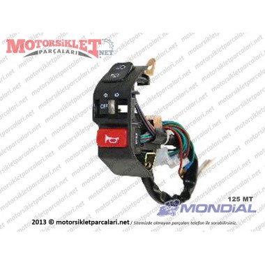 Mondial 125 MT Kumanda Paneli sol