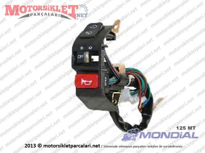 Mondial 125 MT Kumanda Paneli sol