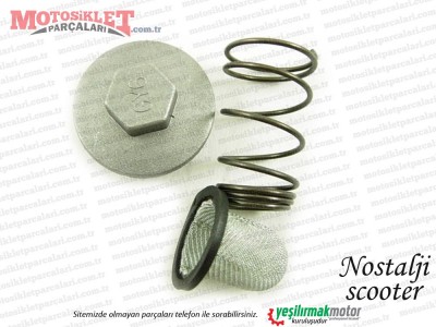 Nostalji Scooter Yağ Boşaltma Tapası Set